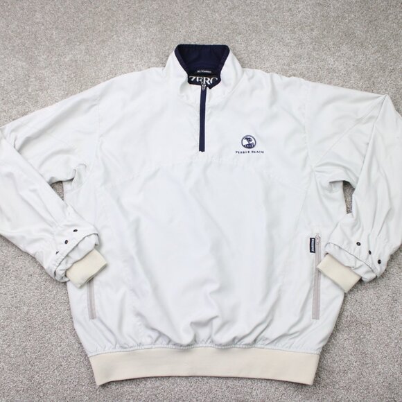 Zero Restriction Golf Jacket Mens Medium M3 Windshirt Windstopper Pebble Beach - Picture 1 of 16